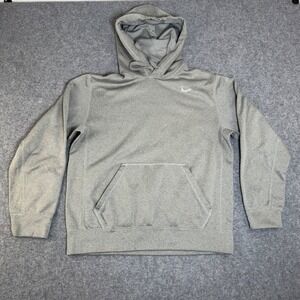 Nike Therma Fit Hoodie Gray Heathered Pullover Men's Size M Athletic‎